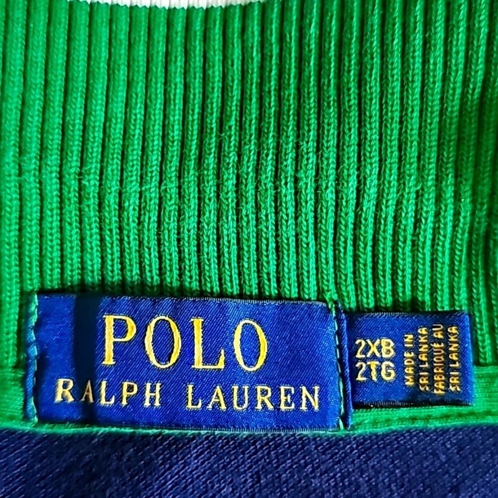 Ralph Lauren Men's Blue Bleecker Big Pony Rugby Classic Fit Polo sz 2x - Picture 5 of 5